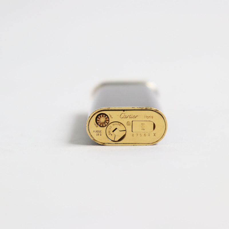 Cartier Trinity Lacquer New Shape Logo Roller Type Gas Lighter Smoking