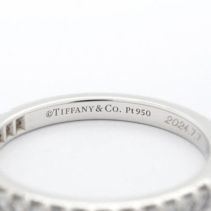 Tiffany & Co Ring Novo Half Eternity Pt950 Platinum Diamond #75 Ladies