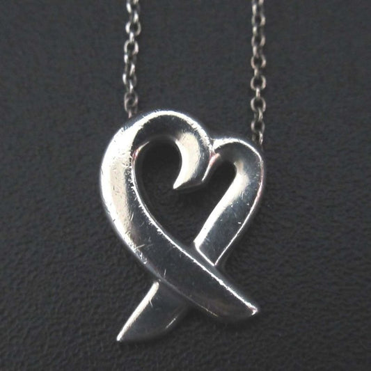 Tiffany & Co Paloma Picasso Loving Heart Necklace 925sv Silver