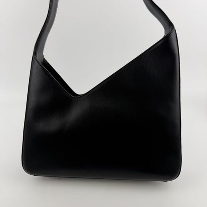 Prada Shoulder Bag Black Leather Vintage — view 4