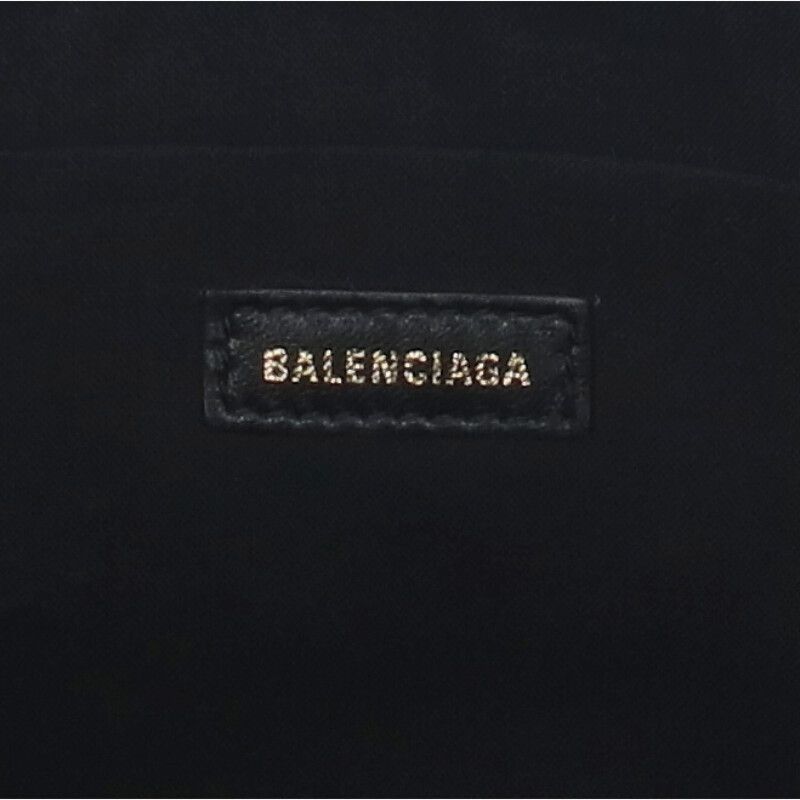 Balenciaga 529313 Logo Print Leather Clutch Bag Men's