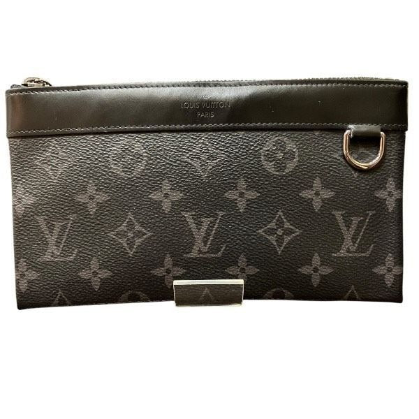 Louis Vuitton Monogram Eclipse Pochette Discovery PM Clutch
