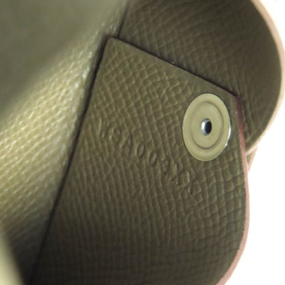 Hermes Calvi Vaux Epson Etoupe Silver Hardware Card Case Business Card Holder