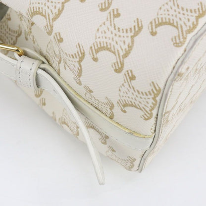 Celine Shoulder Bag Triomphe Canvas Crossbody Shoulder Bag PVC Leather Women