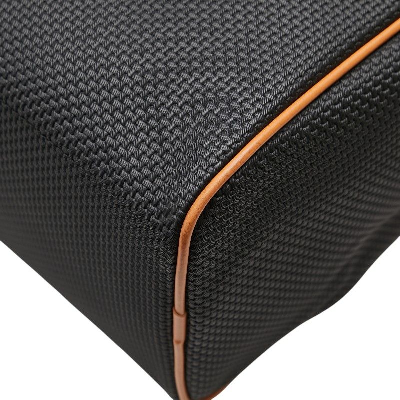 Saint Laurent Mini Boston Bag Handbag Black Brown PVC Leather Women Saint