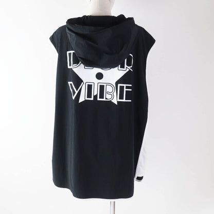 Christian DIOR 243g15a2260 DIOR VIBE Sleeveless Technical Jersey Zip Hoodie