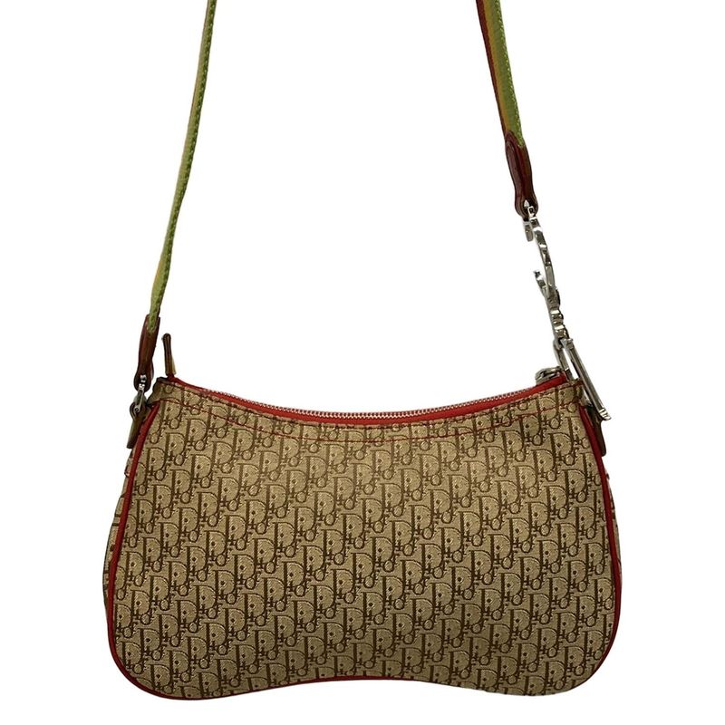 Dior/christian Dior Shoulder Bag Rasta Beige X Yellow X Multi Leather