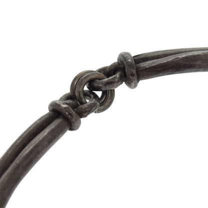 Hermes Vintage Metal Silver Choker 0858 Hermes