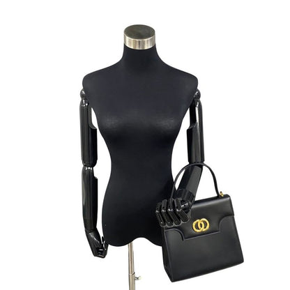 Celine Circle Logo Hardware Calf Leather 2-Way Tote Bag