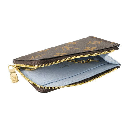 Louis Vuitton Card Case Porte Cles Noir Brown/olympe Blue