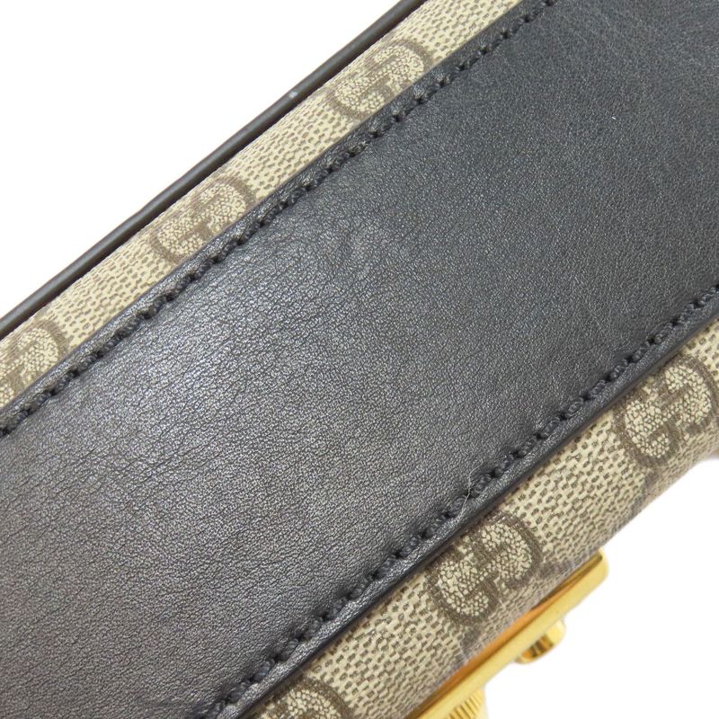 Gucci 409487 GG Chain Shoulder Bag PVC Ladies