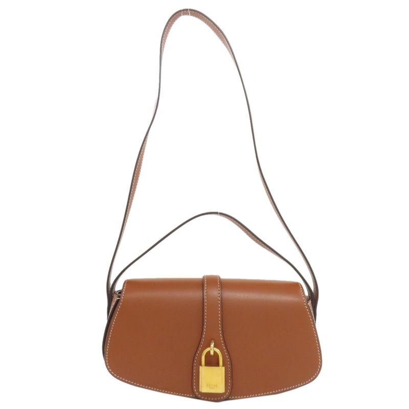 Celine Cadenas Motif Shoulder Bag Calf Women