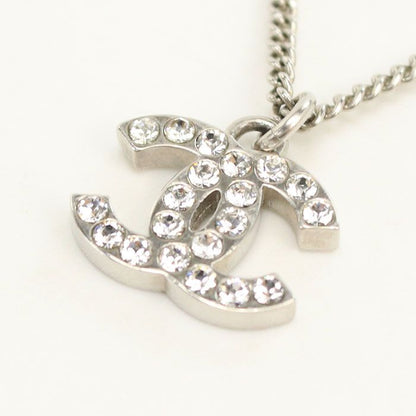 Chanel Rhinestone Coco Necklace Metal Ladies
