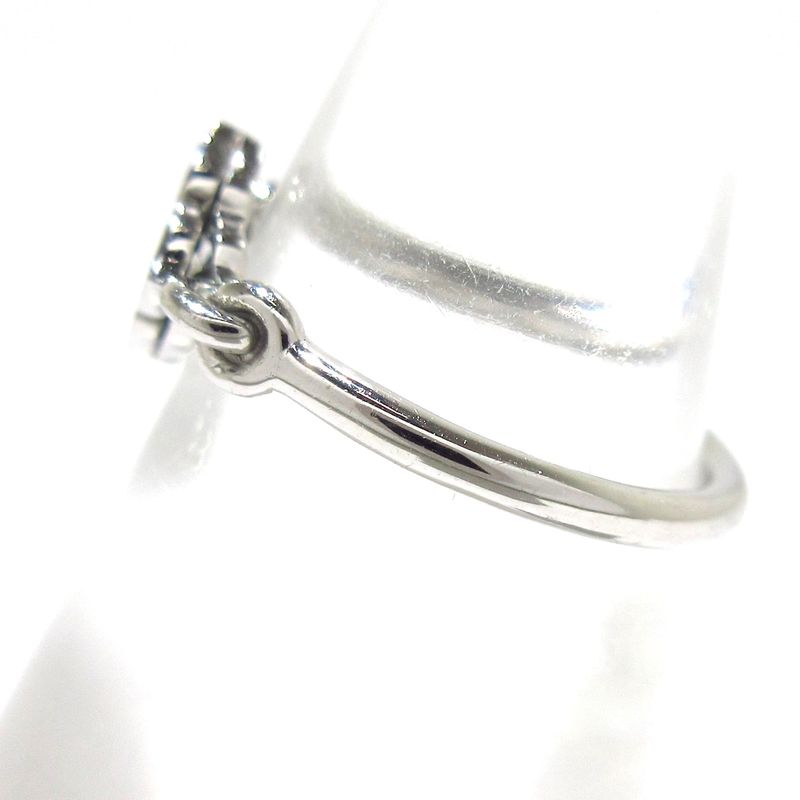 Cartier Ring 46 Hindu 18K White Gold X Diamonds 4P Diamonds