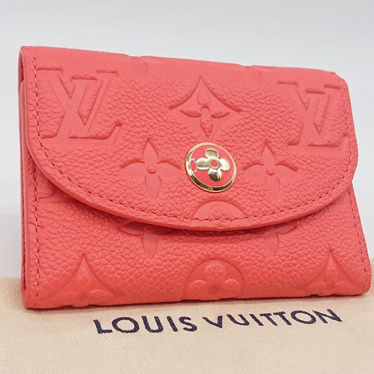 Unused Current Louis Vuitton Portmonnaie Rosalie Compact Wallet Pink IC Chip