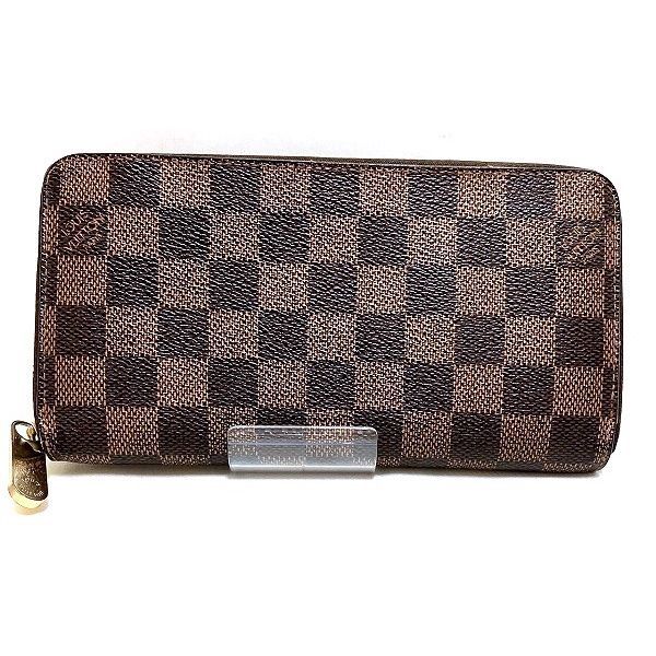 Louis Vuitton Damier Zippy Wallet N60015 Round Zipper Wallet Long Wallet Ladies