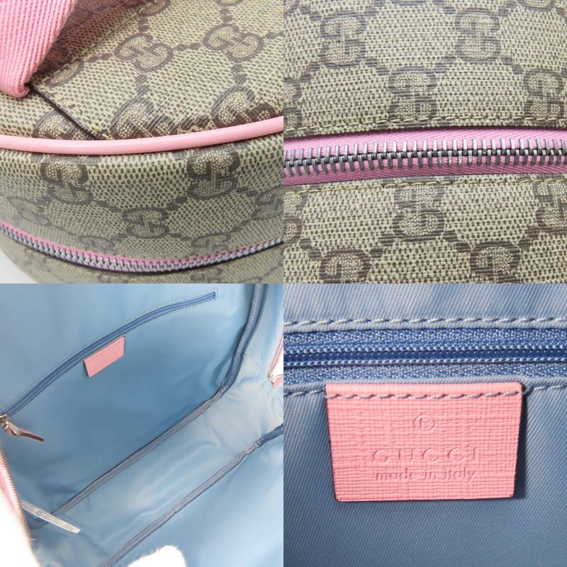 Gucci Backpack Daypack 433578 Yuko Higuchi Childrens GG Supreme Canvas Beige