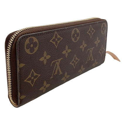 Louis Vuitton Portefeuille Clemence Monogram Rose Ballerine Leather Brown Light — view 2