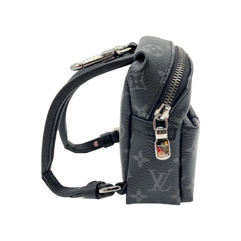 Louis Vuitton Bag Charm Bijoux Sac Backpack M61964 Monogram Eclipse Black
