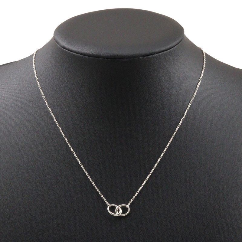 Tiffany & Co Double Loop Silver 925 Ladies 1.69g Necklace