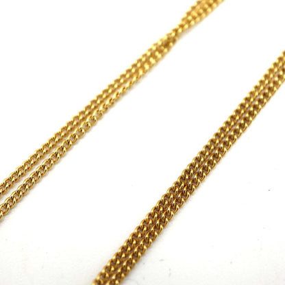 Christian DIOR Bracelet Circle Logo Double Chain Gold Color Accessories Bag