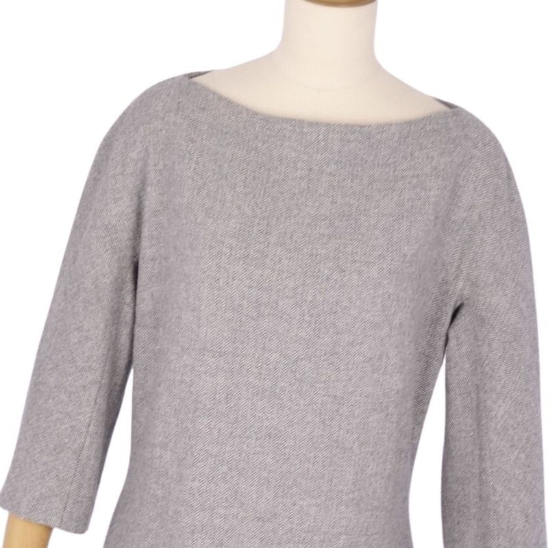 Vintage Celine Dress Three-quarter Length Wool Twee