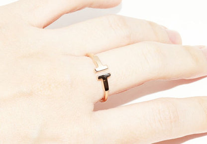 Tiffany & Co Rings 18K Pink Gold T-wire Ring