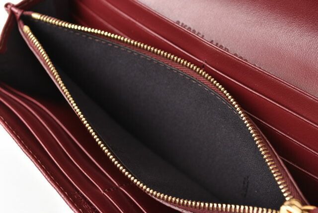 Fendi Wallet Fendi Long Wallet F IS Fendi 8m0251 A18B F14mk Leather Burgundy