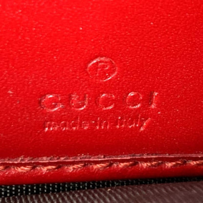 Gucci 388679 Guccissima Wallet Leather Red Women's Fashion Accessories