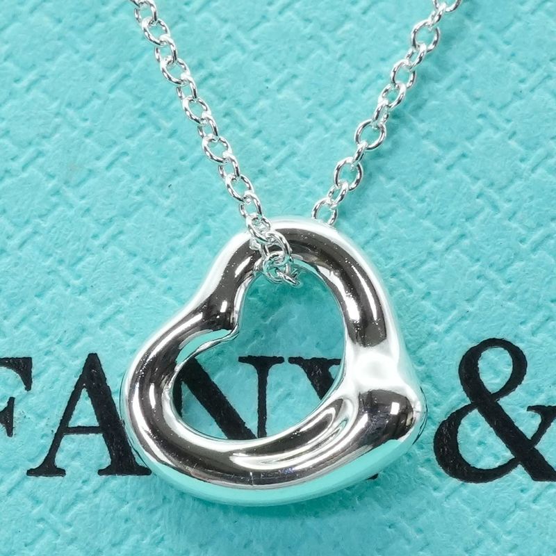 11mm (0.43in) Tiffany & Co Open Heart Necklace XS 24-5748s