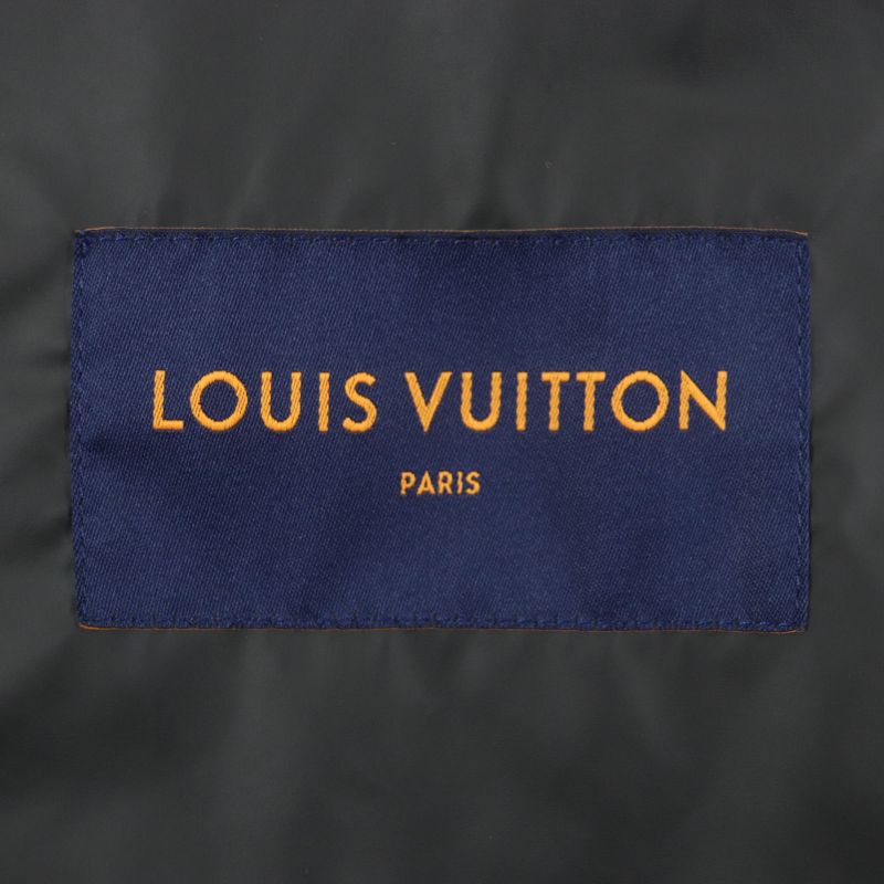  Louis Vuitton 22AW Hnk48w Mid-length Monogram Windbreaker Hoodie Black 50