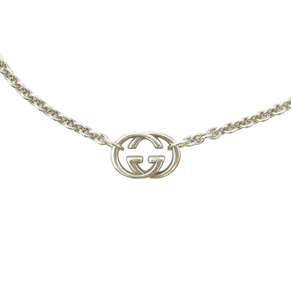 Gucci Interlocking Pendant Silver Necklace — view 2
