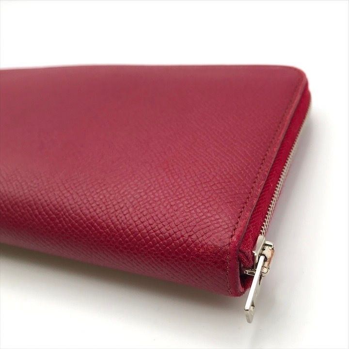 Hermes Azap Long Silk in Epsom Shikaku Rouge Wallet