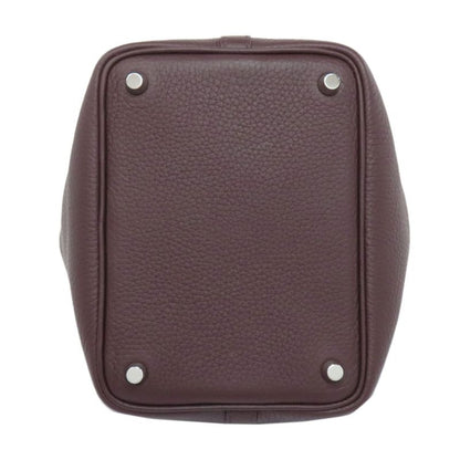 Hermes Picotin Lock PM Eclat Silver Hardware Handbag Taurillon Women