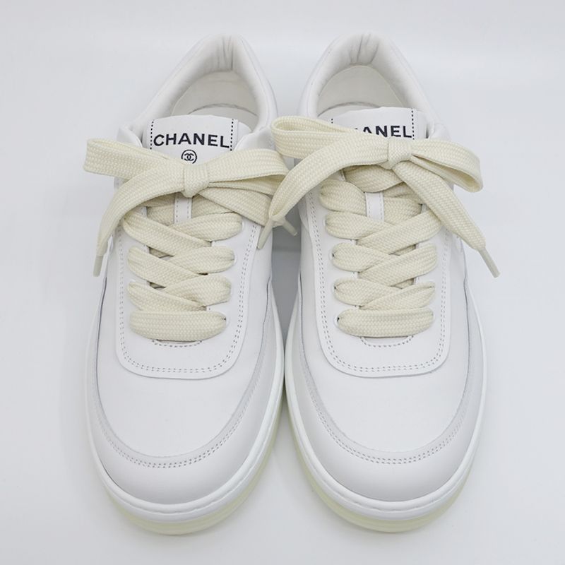 Chanel Coco Mark Sneakers - Gg39978 24P Size 37 Approx 23.5cm (9.25in)