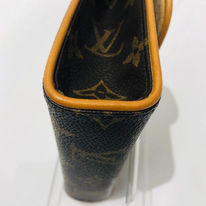 Louis Vuitton Pochette Florentine M51855 Monogram Waist Bag Brown Leather Women