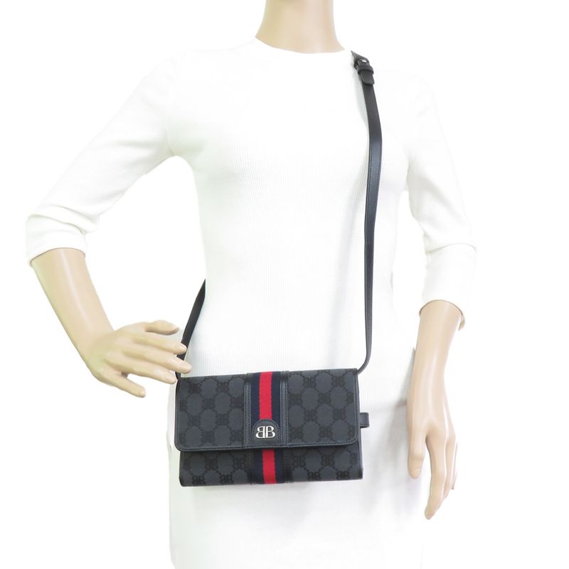 Balenciaga Shoulder Wallet Gucci Collaboration The Hacker Project 680131