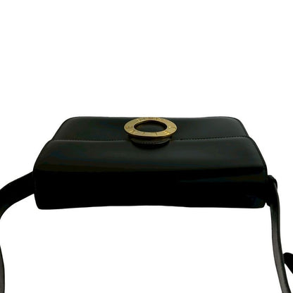 Celine Vintage Circle Logo Hardware Calf Leather Shoulder Bag