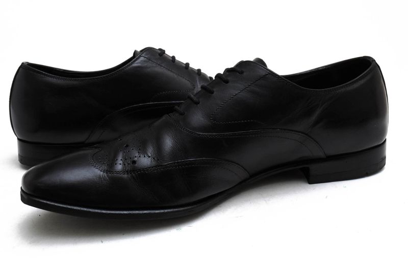 Prada Shoes Business Shoes Business Men Leather Genuine Black 073 Medallion