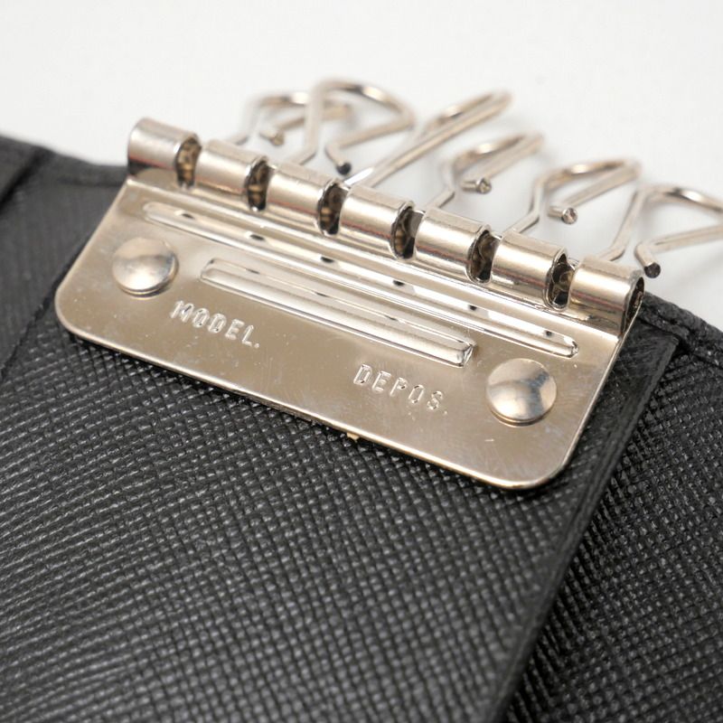 Prada Depos Saffiano Key Case 6-ribbon Leather Made In Italy 20241022 Ra1710