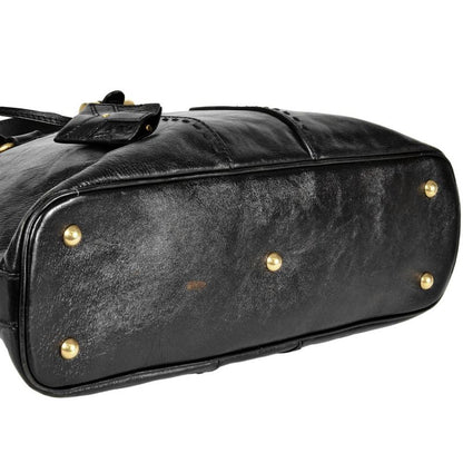 Saint Laurent Handbag Leather 156464 Black Rive Gauche YSL Tote Bag Women