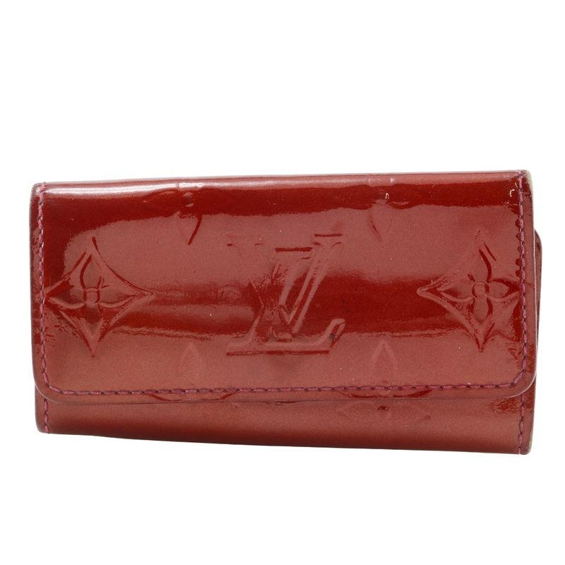 Louis Vuitton Multicles 4 M91976 Monogram Vernis Pomme D'amour Red Ts2112