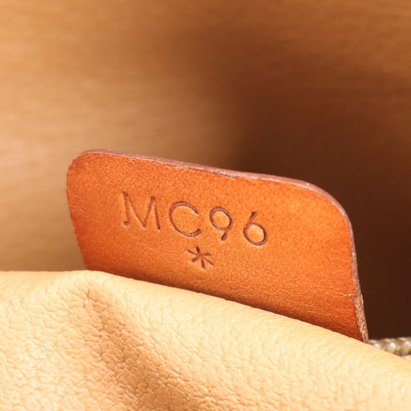 Vintage Celine Macadam Triomphe Leather Tote Bag Shoulder Hand Brown Women's