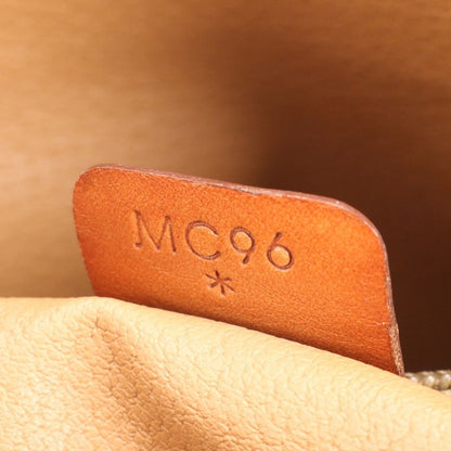 Vintage Celine Macadam Triomphe Leather Tote Bag Shoulder Hand Brown Women's