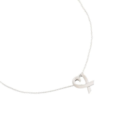 Tiffany & Co Loving Heart Paloma Picasso 925 Silver Ladies 2.7g Necklace