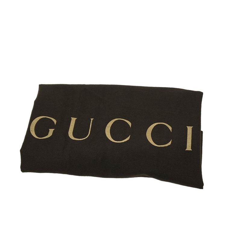 Gucci Tote Bag GG Pattern Scarlet 269953 Beige And Dark Brown Leather