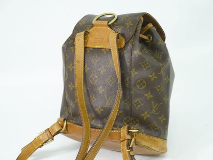 Authentic Louis Vuitton LV Montsouris MM Backpack Sac Backpack Monogram Brown