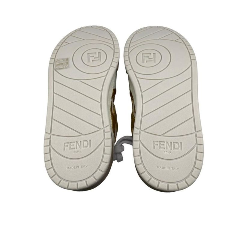 Fendi X Versace Fendace White Satin Print Low Top White 35 (22cm (8.66in))