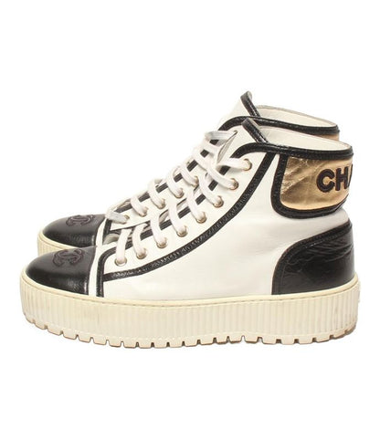 Chanel High Cut Sneakers G38091 Women's Size 37 (L) Chanel