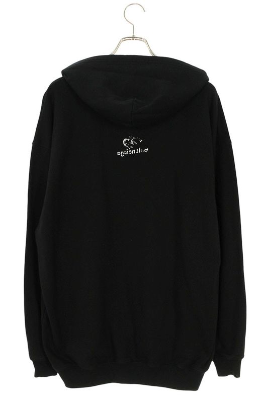 Balenciaga 578135 Tnvh2 3B Logo Embroidered Pullover Hoodie Men's M